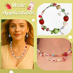 44шт 6 вида стеклянных бусин&nbsp;LAMP-NB0002-21