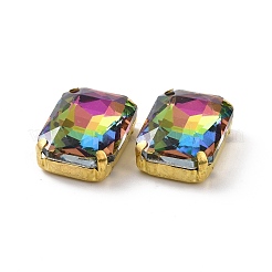 Прямоугольная форма восьмиугольника пришить стеклянные стразы&nbsp;DIY-E062-01G-03