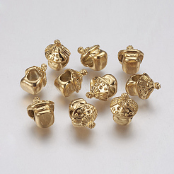 Ионное покрытие (IP) 304 нержавеющая сталь европейские бусины&nbsp;STAS-J022-036G