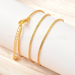 Ожерелья из латунной цепочки «Бостон» толщиной 1 мм&nbsp;NJEW-Z097-02G