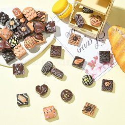 Кабошоны из смолы 42шт 21 цветов&nbsp;RESI-CJ0005-05