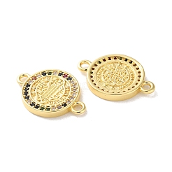 Стойка покрытие латунь кубический цирконий святой бенедикт соединительный шарм&nbsp;KK-C084-01C-G