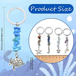 14 шт. подвесных украшений из натуральных и синтетических драгоценных камней&nbsp;HJEW-YW00196