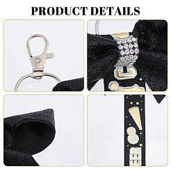 4 шт. 2-х цветная тканевая подвеска-бантик&nbsp;FIND-CA0010-24B