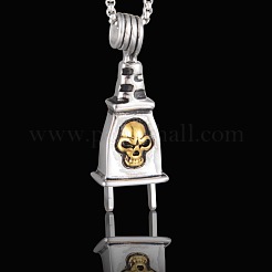 Ожерелья с подвеской в виде черепа на Хэллоуин из нержавеющей стали 304&nbsp;FS-WG2C8C2-04