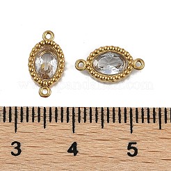 Ионное покрытие (ip) 304 нержавеющая сталь кубический цирконий овальные звенья соединительные подвески&nbsp;STAS-K256-22G-02