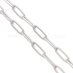 Ожерелья из цепочек-скрепок с овальными звеньями из нержавеющей стали 304&nbsp;NJEW-JN05723-02