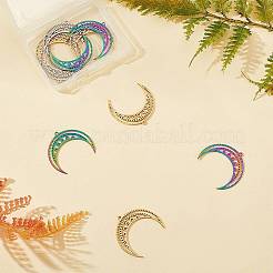 8 шт. 2-цветное ионное покрытие (IP) 201 подвески из нержавеющей стали&nbsp;STAS-DC0006-19