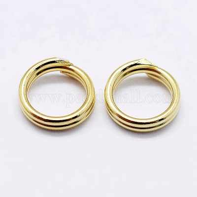 925 серебряное разделенное кольцо для прыжков&nbsp;STER-F036-01G-0.6x7mm-1