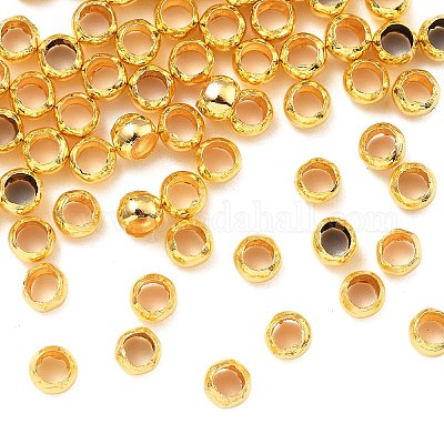 Зажимные бусины из латуни&nbsp;KK-S509-01G-01-1