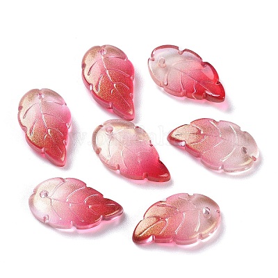 Стеклянные кулоны с краской для выпечки&nbsp;LS-EGLA-M027-02A-02-1