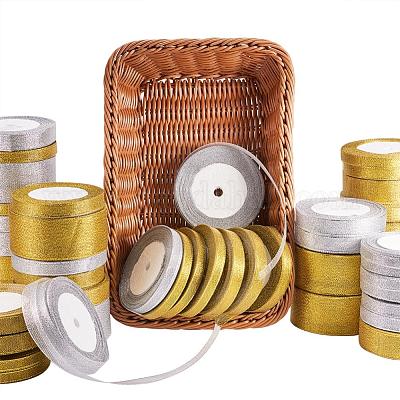 Блестящая металлическая лента&nbsp;OCOR-T001-12mm-YC-1