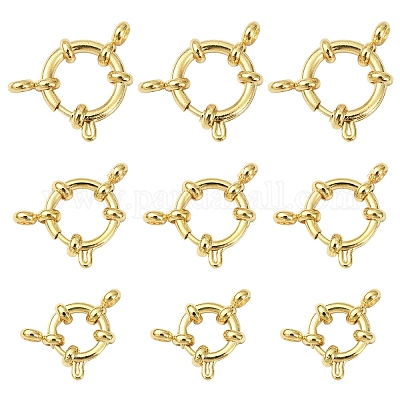 6 шт. 3 стиля ионного покрытия (IP) 304 нержавеющая сталь пружинные кольца застежки&nbsp;STAS-YW0003-53-1