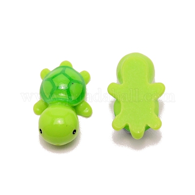 Мини-черепаховые украшения из смолы RESI-WH0015-19A-02-1