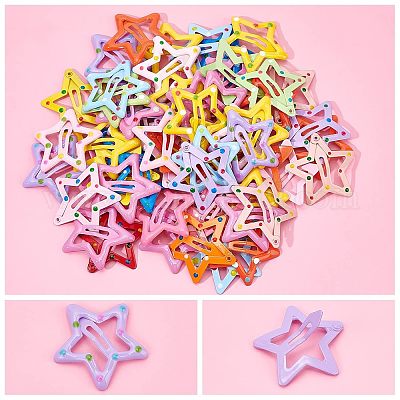 60 шт. 3 стильных симпатичных железных заколки-кнопки с распылителем&nbsp;PHAR-NB0001-07-1