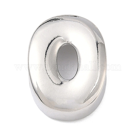 Латунные бусины с инициалами&nbsp;KK-B167-27P-01O-1