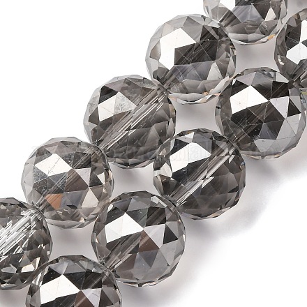 Прозрачные стеклянные бусины гальваническим пряди EGLA-N002-34G-F02-1