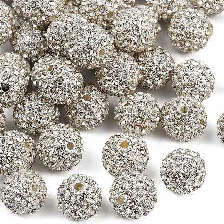 Бусины из сплава и страза RB-A034-12mm-A01S-1