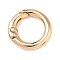 Alloy Spring Gate Rings, Rack Plating, Long-Lasting Plated, Light Gold, 19.5x3.3mm