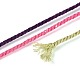 30 м окрашенный сегментный хлопковый шнур для макраме&nbsp;OCOR-T018-01C-3