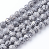 Натуральный камень-карта / камень пикассо / нити из бисера пикассо&nbsp;G-G047-6mm