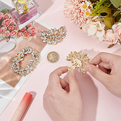 4 шт. 2 стиля стеклянных страз для украшения обуви&nbsp;AJEW-WR0002-39