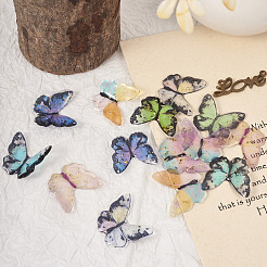 14шт 7 цвета прозрачные подвески из смолы&nbsp;RESI-TA0001-94