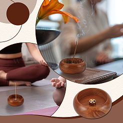 12шт деревянный держатель для благовоний&nbsp;AJEW-WA0001-30