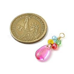 Стеклянные подвески градиентного цвета&nbsp;PALLOY-JF03229