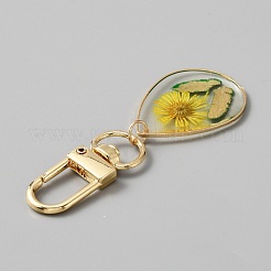 Подвесные украшения из эпоксидной смолы&nbsp;KEYC-WH0027-91C