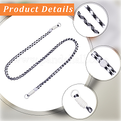 2 шт. 2-х цветные полиэстеровые ремешки для мобильных телефонов&nbsp;HJEW-GF0001-68B