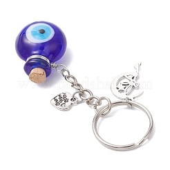 Брелки ручной работы в виде бутылок-лэмпворков от сглаза&nbsp;KEYC-JKC01439