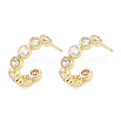 Серьги-гвоздики из циркония&nbsp;X-EJEW-G452-07G