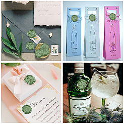 50шт. клейкие восковые наклейки&nbsp;DIY-CA0006-16O