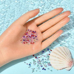 8 цвет diy 3d украшение для ногтей мини стеклянные бусины&nbsp;GLAA-YW0001-36