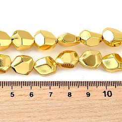 Стеклянные бусины с гальваническим покрытием &nbsp;EGLA-V001-06