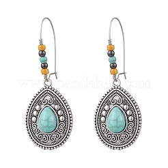 Серьги-подвески в форме капли из сплава&nbsp;EJEW-JE06443