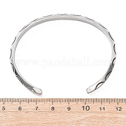 Ретро-браслеты-манжеты из хирургической нержавеющей стали 316&nbsp;BJEW-C142-09AS