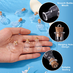 10 шт. 10 стиля мини-прозрачные подвески в виде бутылок&nbsp;FIND-TA0008-30