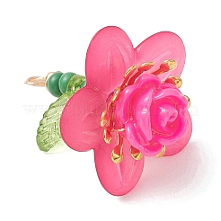 Подвески в виде роз из стеклянного бисера&nbsp;PALLOY-MZ01231-01