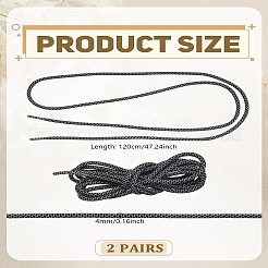 Светоотражающие шнурки из полиэстера&nbsp;DIY-WH0723-060