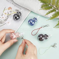 Прозрачное стекло желая бутылка кулон украшение&nbsp;HJEW-PH0001-29