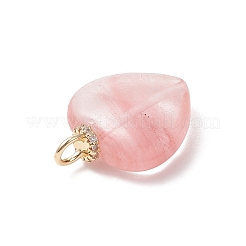 3 шт. 3 варианта подвесок в форме сердца из опалитового стекла&nbsp;PALLOY-JF04933