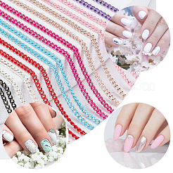 8 шт. двухцветные латунные цепи для панциря&nbsp;CHC-NB0001-09