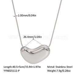 Ожерелья с подвеской в форме сердца из нержавеющей стали в европейском стиле для женщин и мужчин&nbsp;VR3577-2