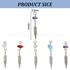 80 шт. 16 стиля подвески с натуральным розовым кварцем&nbsp;FIND-DR0001-38