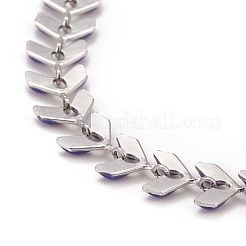 Цепочка из звеньев пшеницы с эмалью&nbsp;NJEW-P220-02P-02