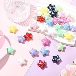 10 шт. пластиковые бусины с УФ-покрытием&nbsp;SACR-YW0001-86A