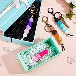 4шт 4-х цветные силиконовые брелки&nbsp;KEYC-FH0001-59