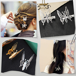 12 шт. заколки для волос из сплава кожи аллигатора для женщин&nbsp;OHAR-SP0001-06S